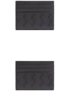 Intrecciato Leather Card Wallet Black - BOTTEGA VENETA - BALAAN 5