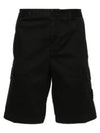 Compass Badge Cargo Shorts Black - STONE ISLAND - BALAAN 2