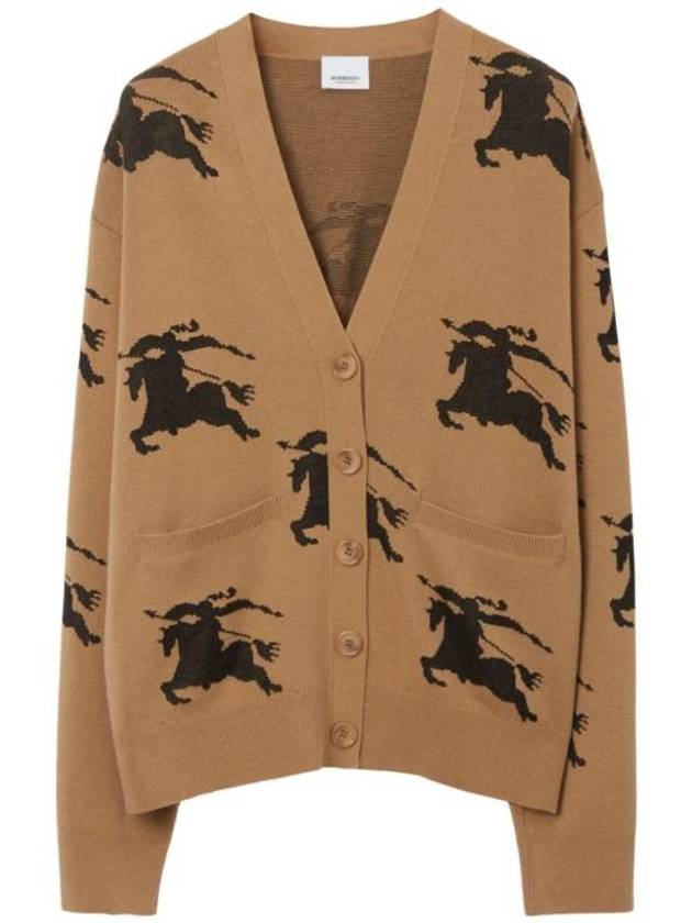 EKD Cotton Silk Cardigan Camel - BURBERRY - BALAAN 2