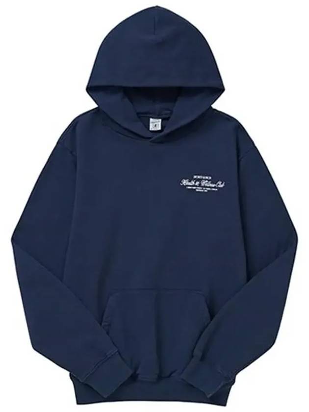 Club Logo Cotton Hoodie Navy - SPORTY & RICH - BALAAN 5