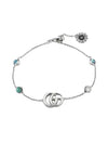 Double G Flower Charm Bracelet YBA527393001 Silver - GUCCI - BALAAN.