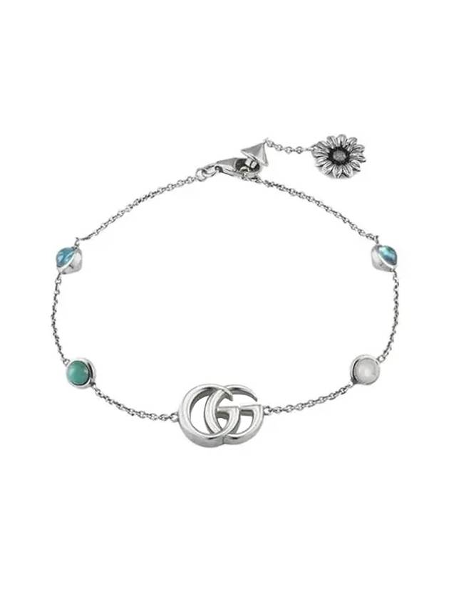 Double G Flower Charm Bracelet YBA527393001 Silver - GUCCI - BALAAN 1