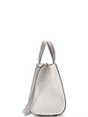 V Logo Signature Leather Tote Bag Grey - VALENTINO - BALAAN 3