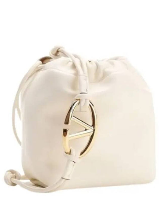 129067 4W0P0AC3 ZFJ 098 4W2P0AC3 V logo nappa leather mini bucket bag - VALENTINO - BALAAN 1