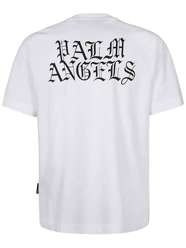 Burning Head Short Sleeve T-Shirt White - PALM ANGELS - BALAAN 4