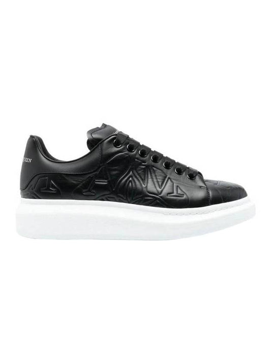 Debossed Logo Low-Top Sneakers Black - ALEXANDER MCQUEEN - BALAAN 1