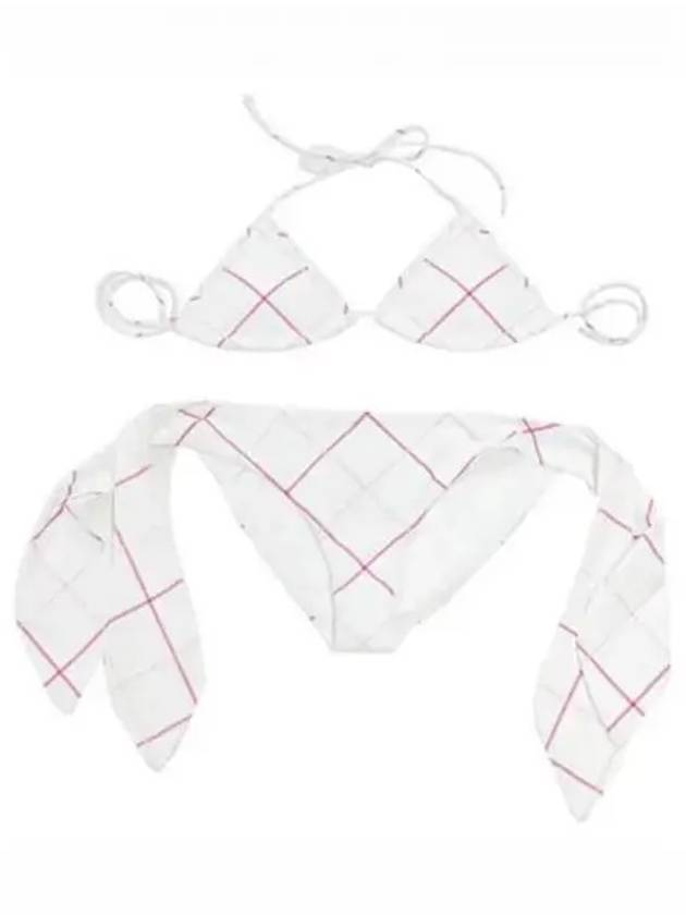 Checked tight triangle bikini 271529 - BURBERRY - BALAAN 1