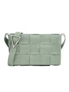 Intrecciato Triangle Buckle Cassette Cross Bag Light Green - BOTTEGA VENETA - BALAAN 1