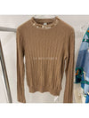 Dory Boucles Cashmere Long Sleeve Brown - HERMES - BALAAN 2