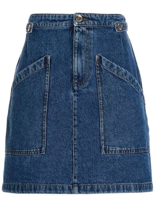 Women's Slim Fit Denim Skirt - A.P.C. - BALAAN 1