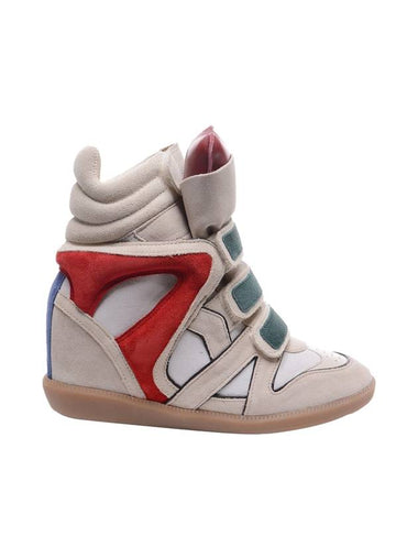 Wila Over Basket High Top Sneakers Beige - ISABEL MARANT - BALAAN 1