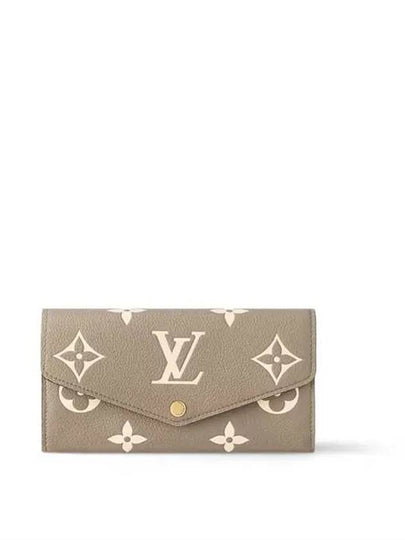 Sarah Monogram Empreinte Long Wallet Brown - LOUIS VUITTON - BALAAN 2