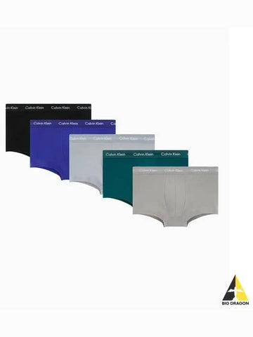 UNDERWEAR Men s Cotton Stretch Low Rise Trunks 5PK NB2734OQBF - CALVIN KLEIN - BALAAN 1