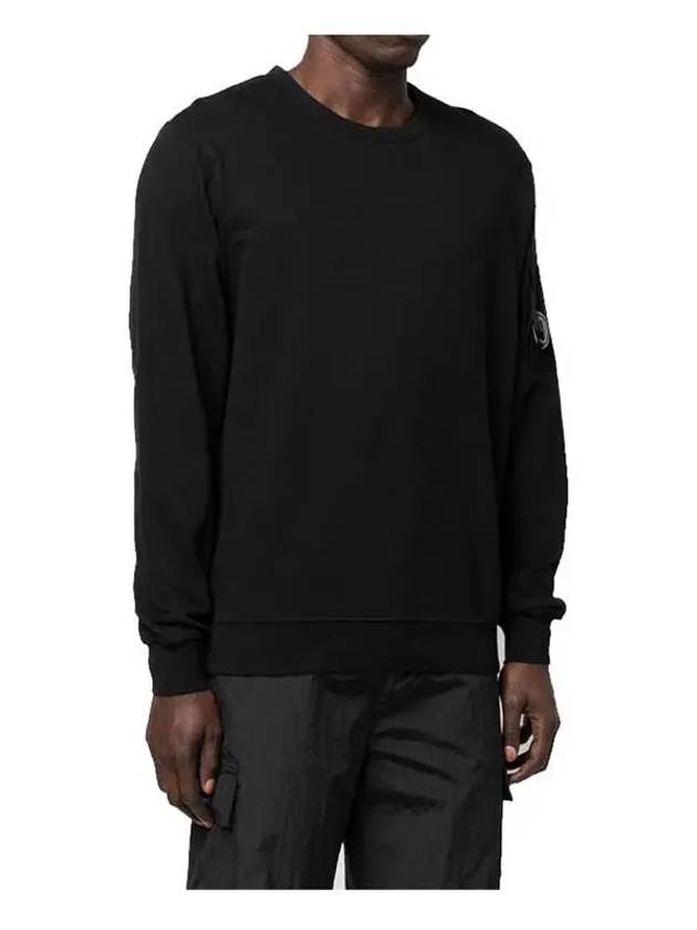 Light Fleece Sweatshirt Black - CP COMPANY - BALAAN 3