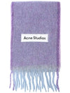 Mohair Wool Fringe Muffler Lavender Purple - ACNE STUDIOS - BALAAN 2