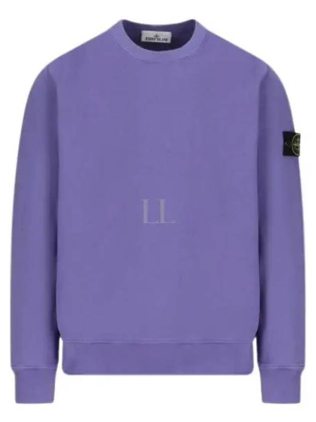 Wappen Patch Garment Dyed Sweatshirt Lavender - STONE ISLAND - BALAAN 2