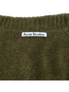 Wool Cardigan Dark Olive - ACNE STUDIOS - BALAAN 10