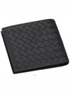 Men's Intrecciato Half Wallet Black - BOTTEGA VENETA - BALAAN 4