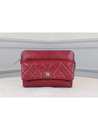 Women s 24th Calfskin Chain Flap Bag Red Condition A - CHANEL - BALAAN 2