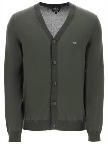 Cotton Curtis Cardigan Green - A.P.C. - BALAAN 1