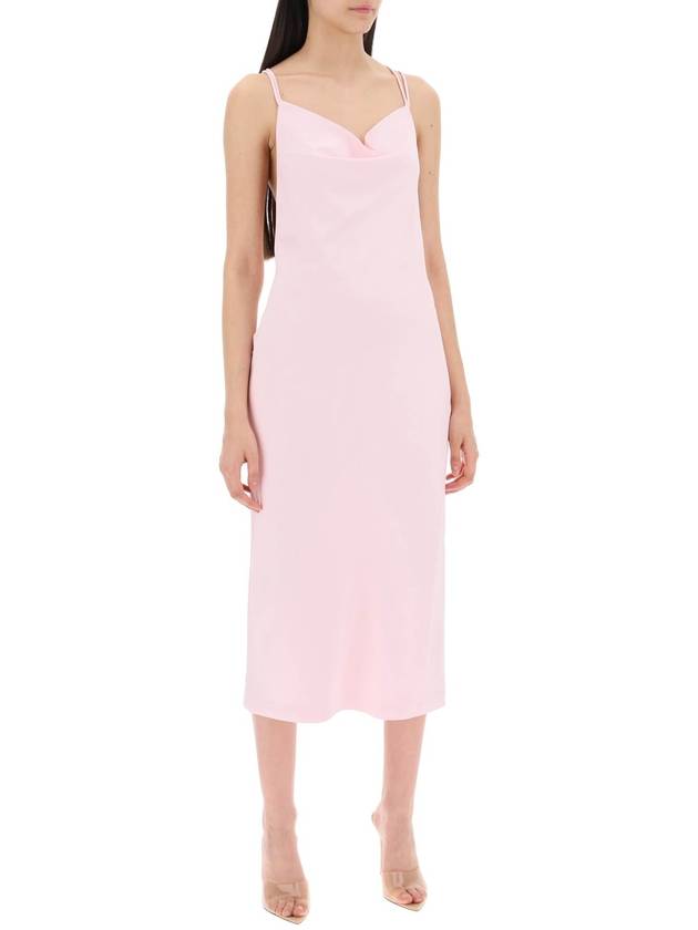 satin midi slip dress for a - ROTATE - BALAAN 2