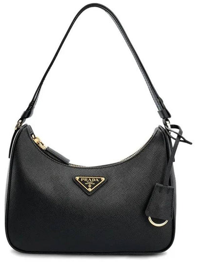 Re-Edition Saffiano Leather Mini Bag Black - PRADA - BALAAN 2