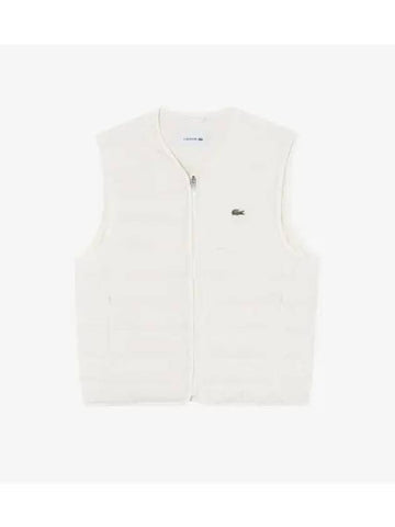 Men s lightweight down vest OFFWHITE off white - LACOSTE - BALAAN 1