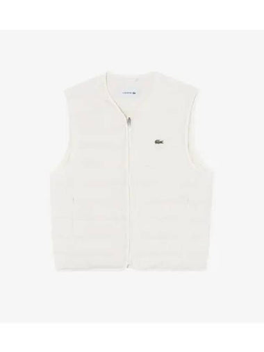 Men s lightweight down vest OFFWHITE off white - LACOSTE - BALAAN 1