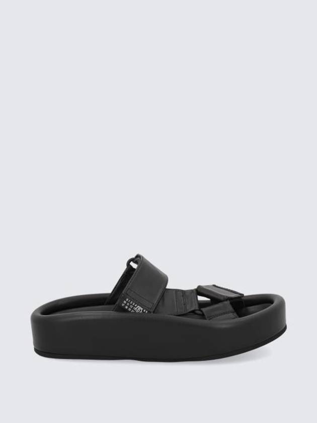 Webbing Slip-On Platform Sandals Black - MAISON MARGIELA - BALAAN 2