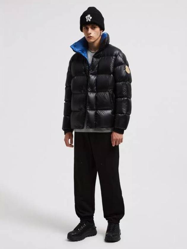 Dervox Big Patch Logo High Neck Padding Black - MONCLER - BALAAN 3