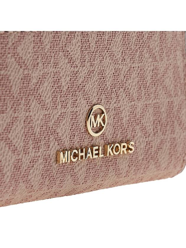 Jet Set Small Logo Card Wallet Ballet - MICHAEL KORS - BALAAN 7