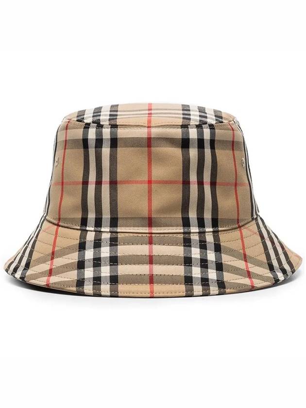 Vintage Check Technical Bucket Hat Beige - BURBERRY - BALAAN 3