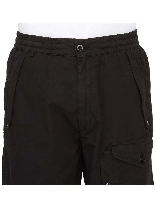 Men's Cargo Shorts Black - CP COMPANY - BALAAN 6