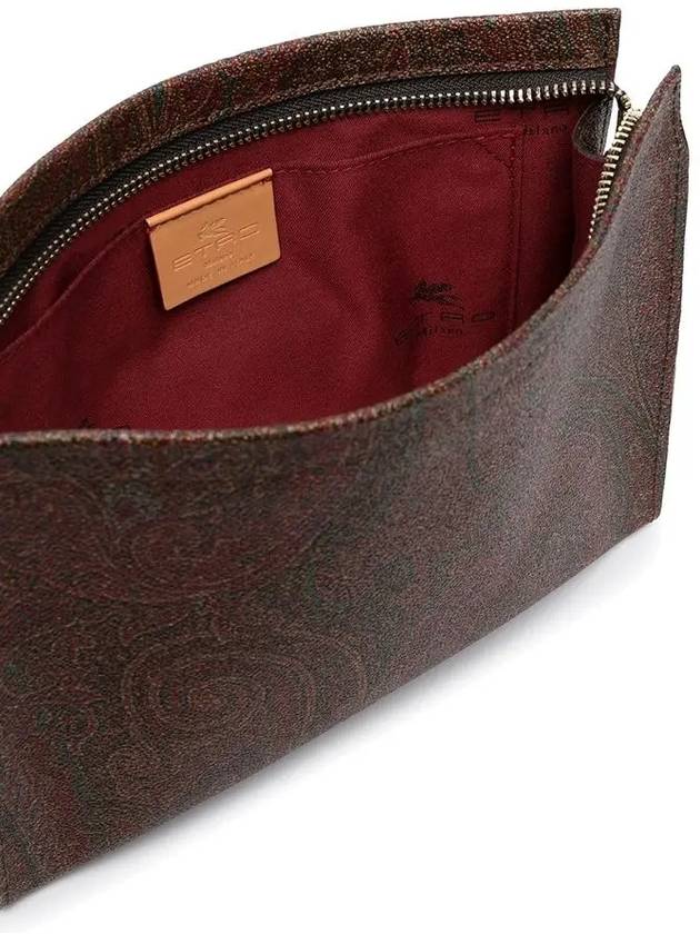 Paisley Print Clutch Bag Brown - ETRO - BALAAN 5