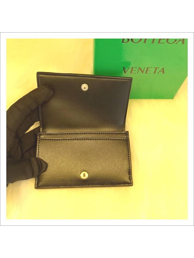 Cassette Business Card Wallet Black - BOTTEGA VENETA - BALAAN 4