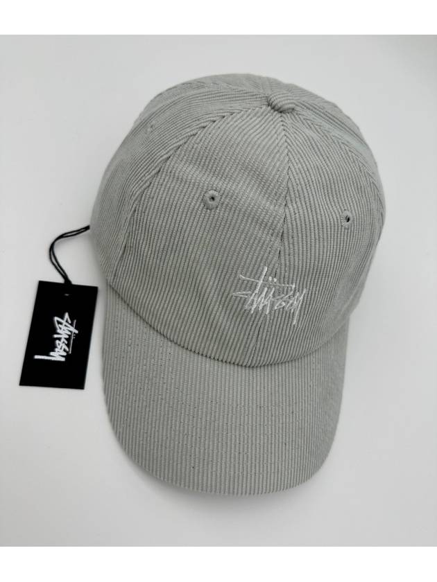 Graffiti Cord Low Pro Ball Cap Silver Blue - STUSSY - BALAAN 6