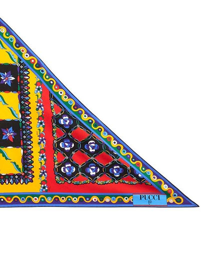 SILK SCARF WITH FESTIVE PRINT - EMILIO PUCCI - BALAAN 2