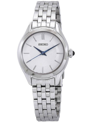 Seiko Discover More Quartz White Dial Ladies Watch SUR537 - SEIKO - BALAAN 1