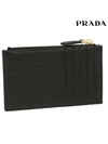 Saffiano Card Wallet Black - PRADA - BALAAN 4