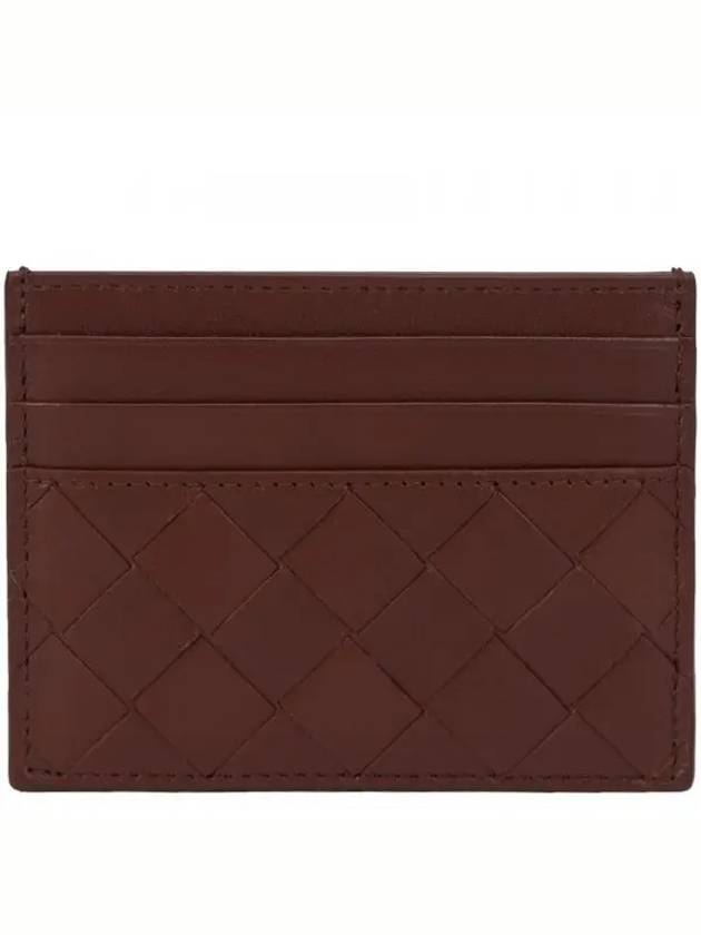 Intrecciato Leather Card Wallet Cherry Gold - BOTTEGA VENETA - BALAAN 2