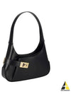 Smooth Caprether Medium Shoulder Bag Black - SALVATORE FERRAGAMO - BALAAN 2