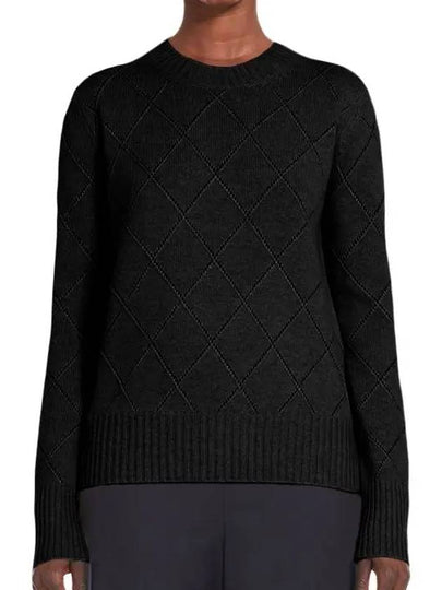 Brunate Cashmere Wool Knit Top Black - MAX MARA - BALAAN 2