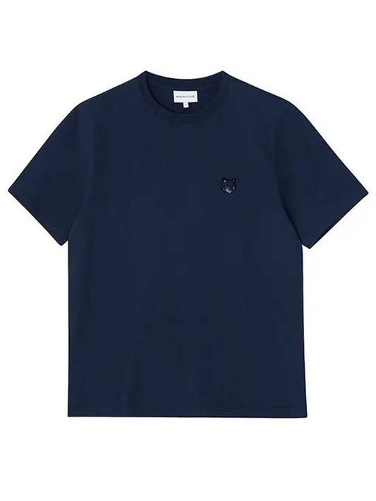 Bold Fox Head Patch Comfort Short Sleeve T-Shirt Navy - MAISON KITSUNE - BALAAN 2
