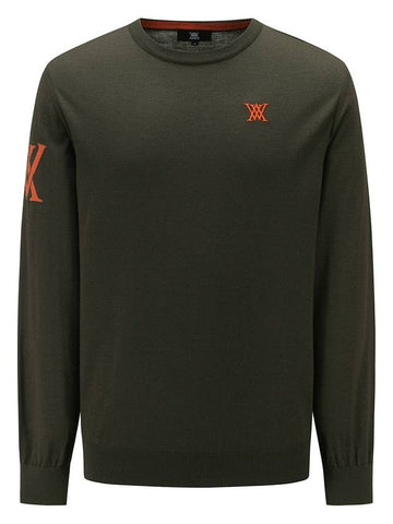 Official M CASHMERE BLEND INTARSIA SW KH - ANEWGOLF - BALAAN 1