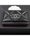 19 Card Holder Lambskin Silver Metal Black AP1167 - CHANEL - BALAAN 4