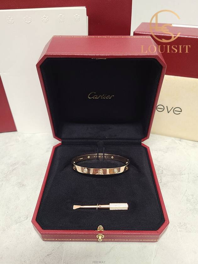 Used luxury goods Lewis It No 17 Rose gold 4P love bracelet - CARTIER - BALAAN 6