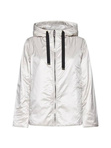 Greenh Water Repellent Zipper Hooded Jacket Grey - MAX MARA - BALAAN 1