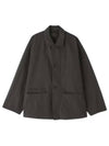 Boxy SB Workwear Jacket Anthracite Brown - LEMAIRE - BALAAN 2