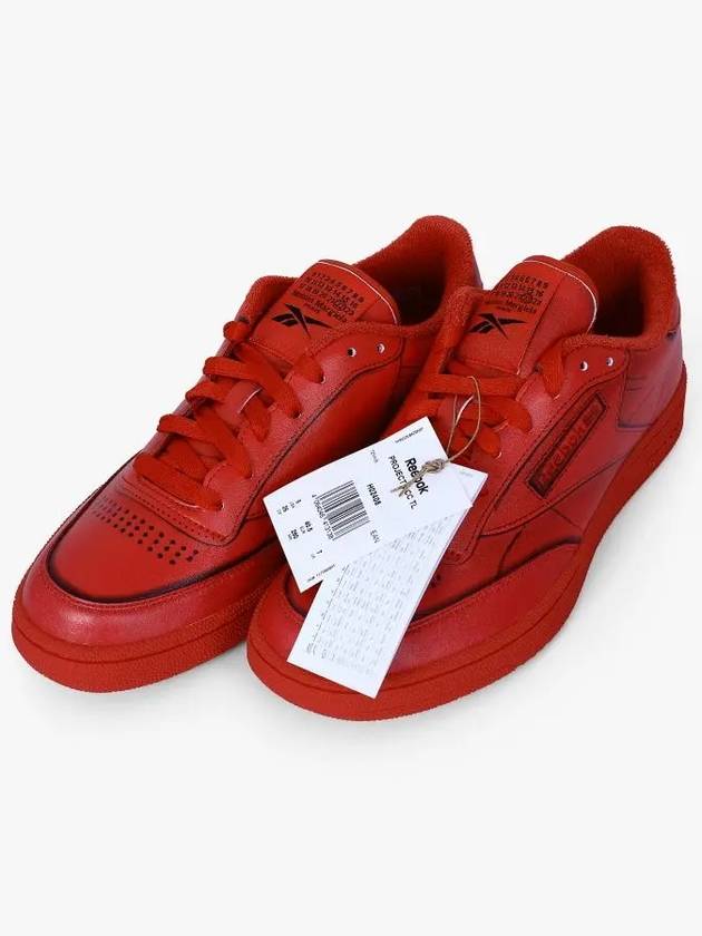 Club C Leather Low Top Sneakers Red - MAISON MARGIELA - BALAAN 4