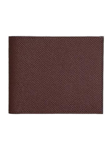 Citizen Twill Compact Half Wallet Brown - HERMES - BALAAN 1